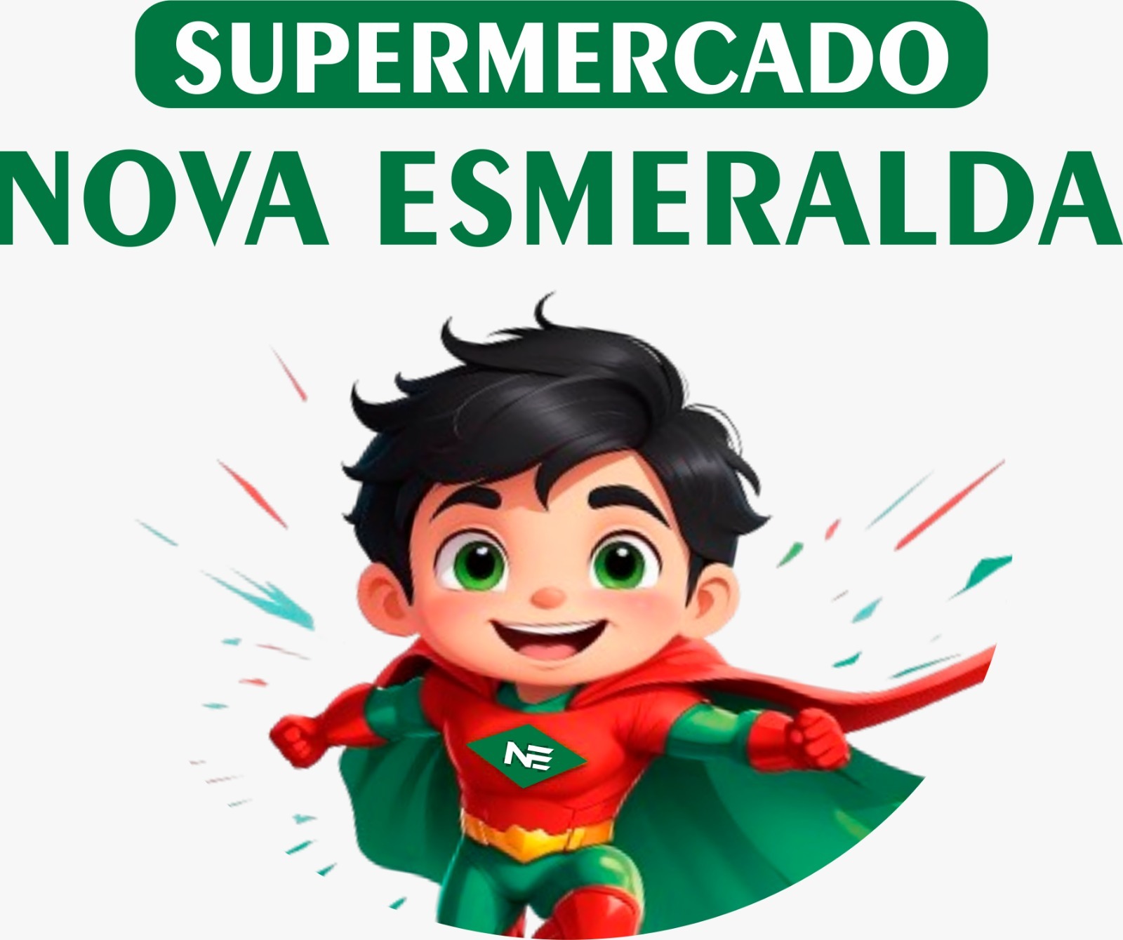 Logotipo Supermercado Nova Esmeralda